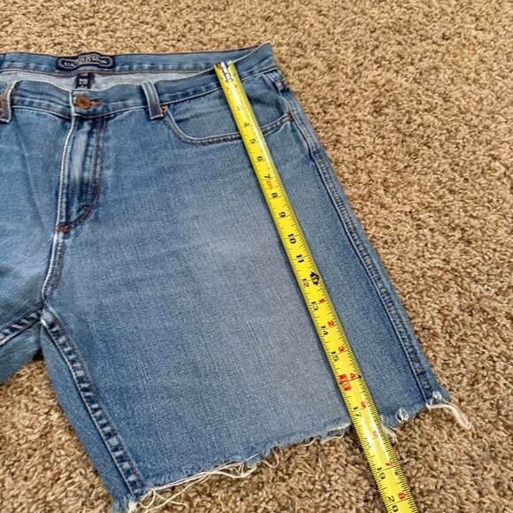U.S. Polo Assn. Y2K Distressed Grunge Cut Denim Jort Shorts Sz.36 - Picture 5 of 7